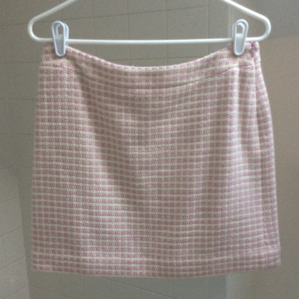 90’s Checker-Weave Mini-skirt